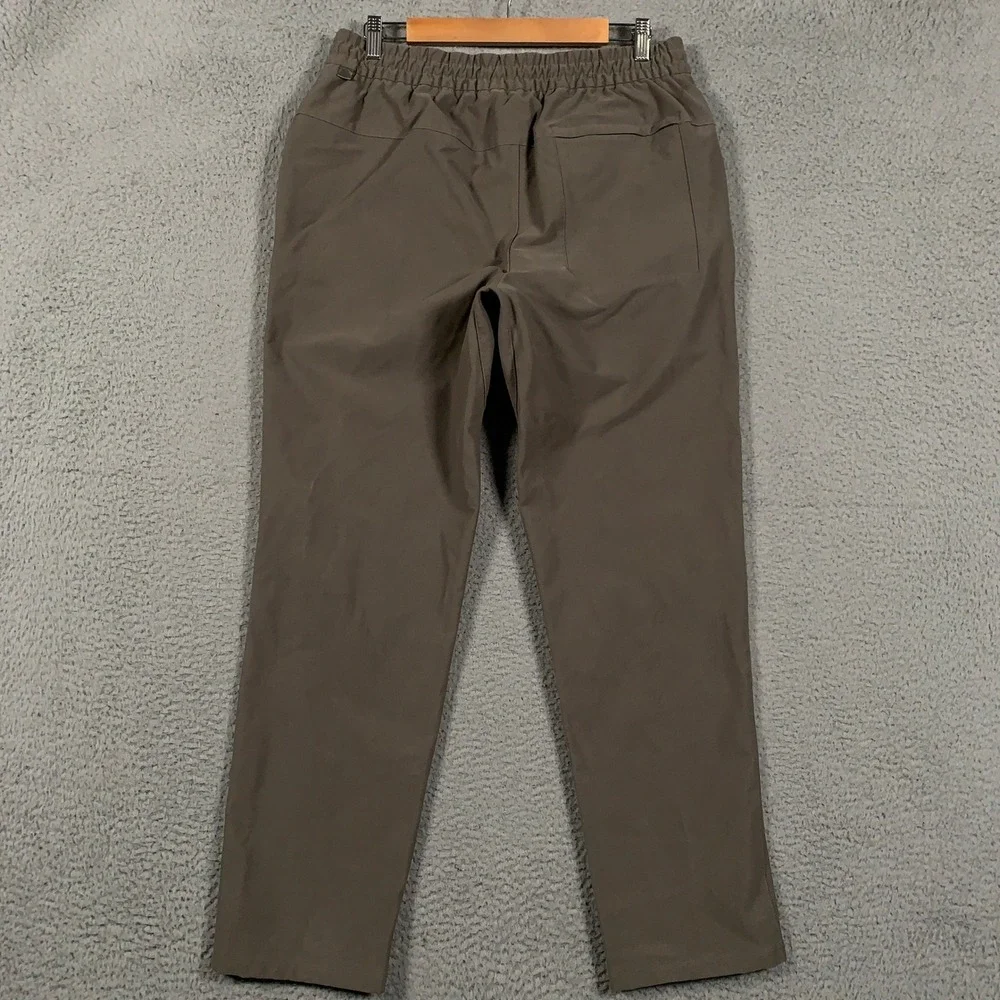 Lululemon Bowline Utilitech Pull-On Pant Men's Large L Brown Tapered Stretch Lab